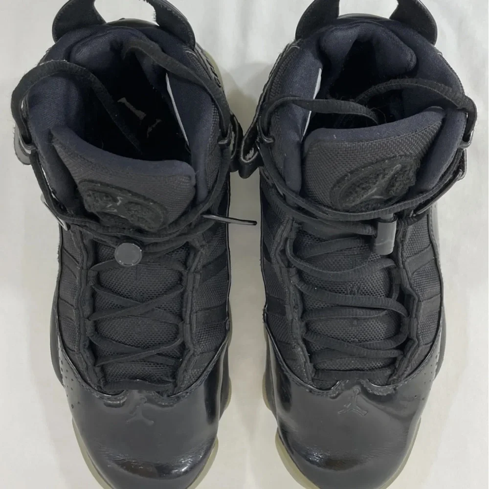 Nike Air Jordan 6 Rings “Black Ice” Men Sz 9.5 Black Basketball 322992 011